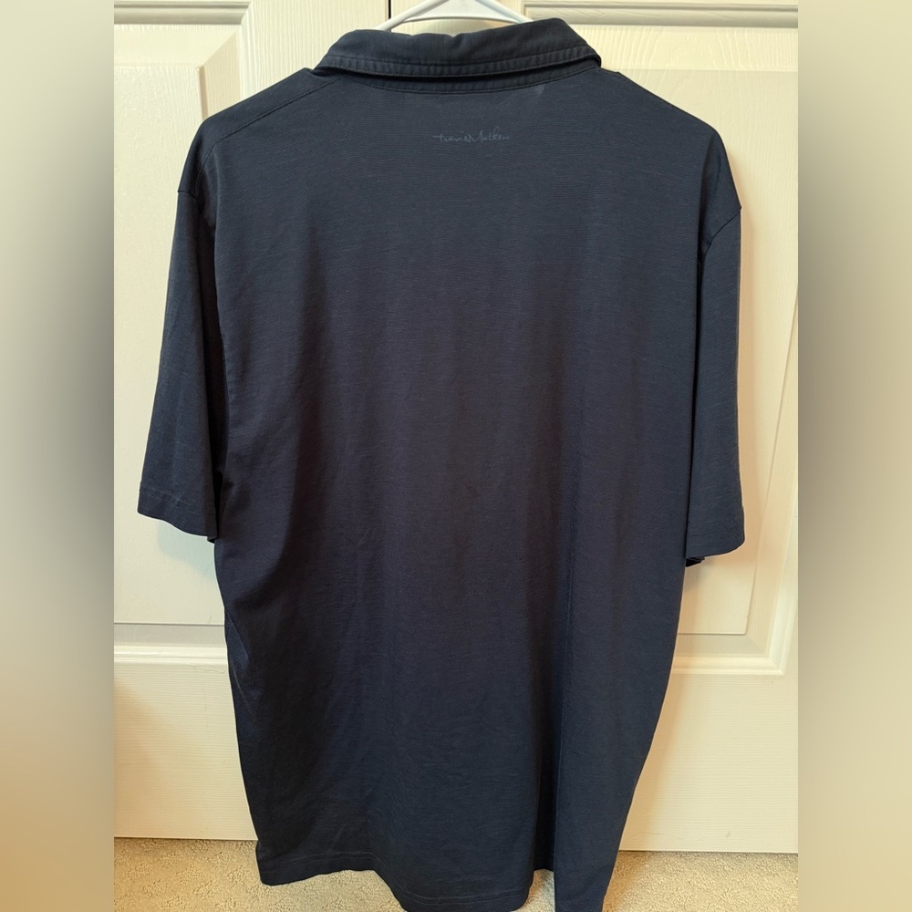 Travis Matthew Men's Navy Polo Shirt - Picture 2 of 4